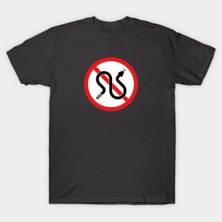 No Rattlesnake Warning sign T-Shirt